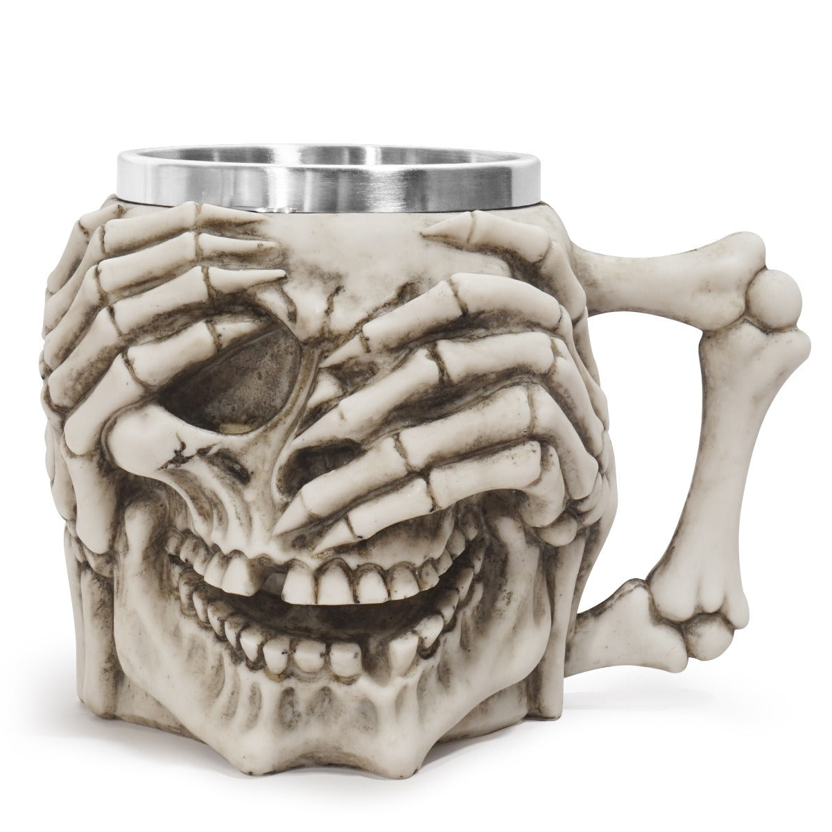 Creepy Skeleton Hands Skull Mug – Gothic Horror Novelty Gift