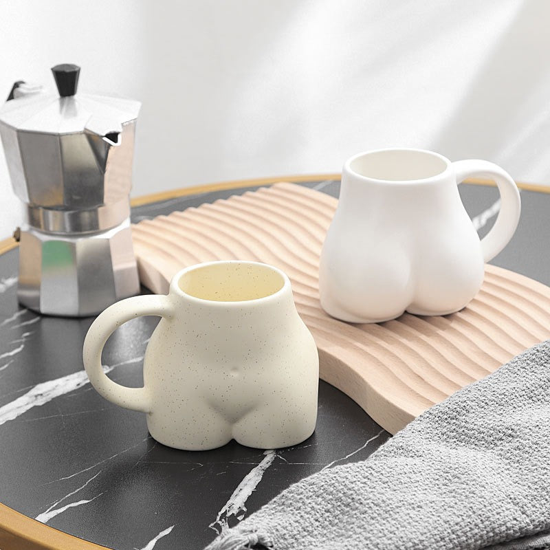 Cheeky Booty Mug – Funny 3D Butt-Shaped Ceramic Novelty Gift