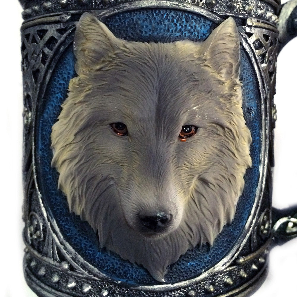 3D Wolf Head Mug – Gothic Wolf Collector Gift & Novelty Cup