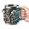 3D Engine Mug – V6 & V8 Motor Design, Funny Car Lover Gift