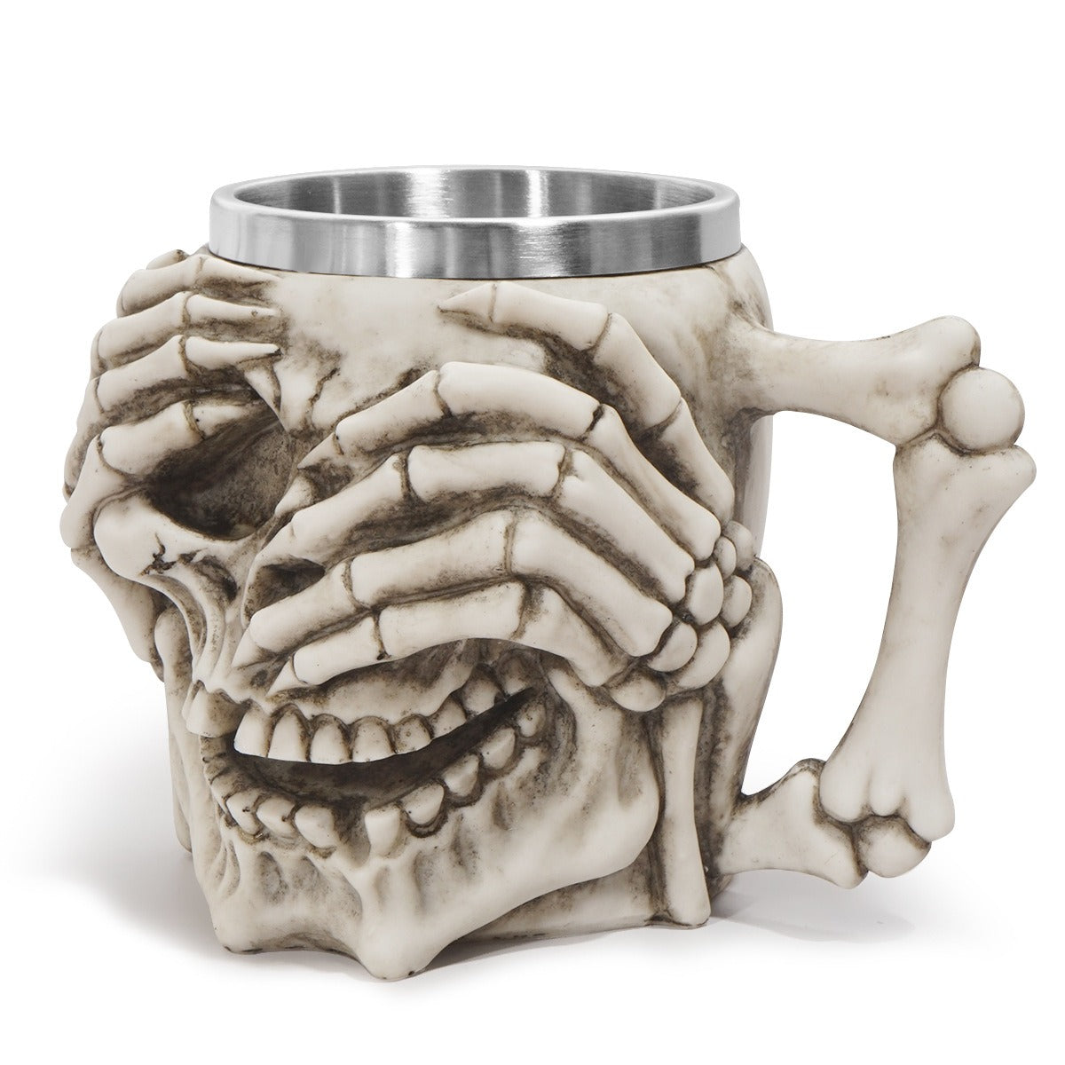 Creepy Skeleton Hands Skull Mug – Gothic Horror Novelty Gift