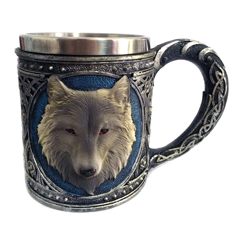 3D Wolf Head Mug – Gothic Wolf Collector Gift & Novelty Cup