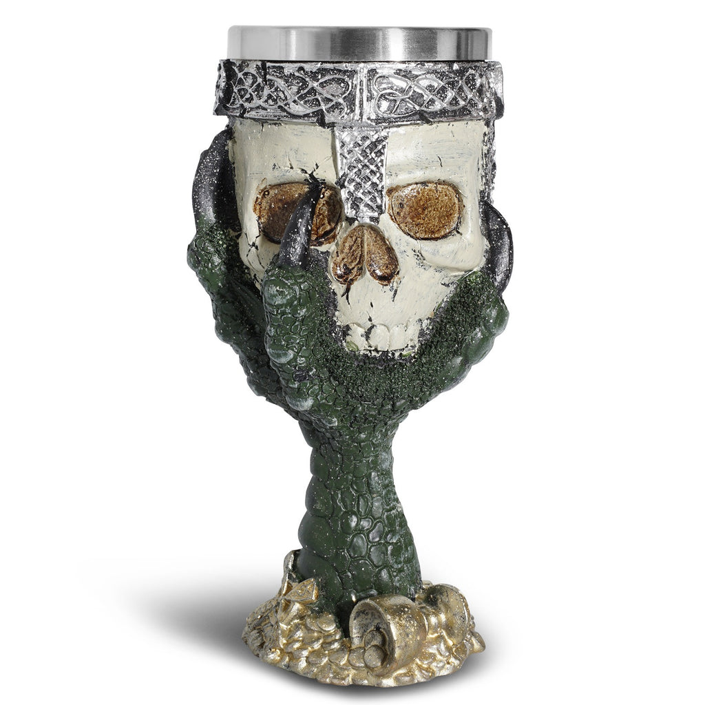 Gothic Eagle Claw Skull Goblet – Spooky Skeleton Chalice