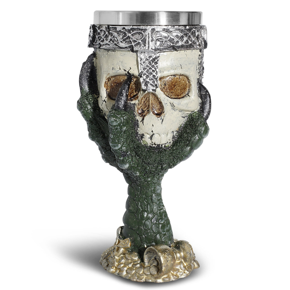 Gothic Eagle Claw Skull Goblet – Spooky Skeleton Chalice