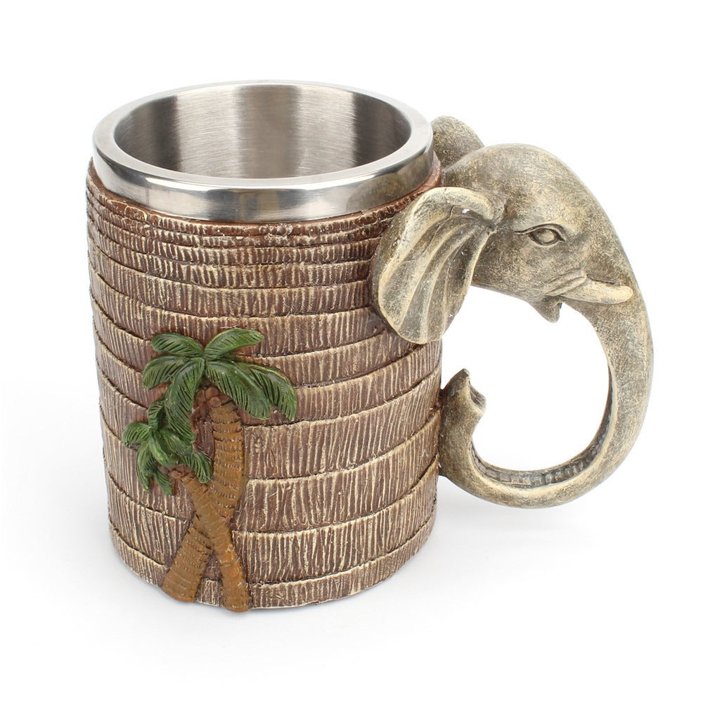 3D Elephant Mug – Tropical Rainforest Tankard & Unique Elephant Gift