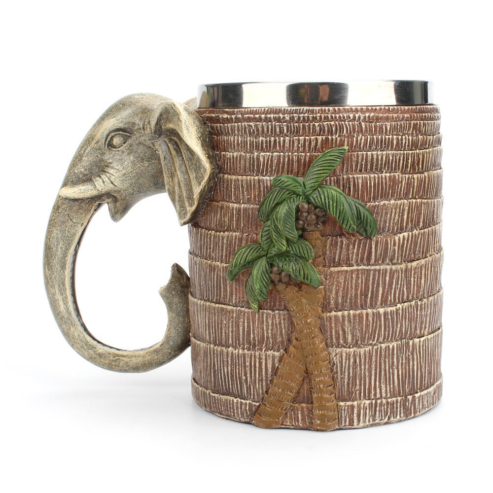 3D Elephant Mug – Tropical Rainforest Tankard & Unique Elephant Gift