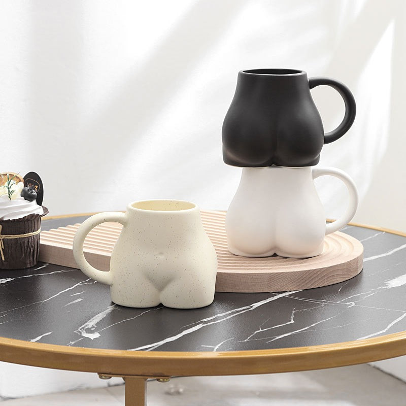 Cheeky Booty Mug – Funny 3D Butt-Shaped Ceramic Novelty Gift