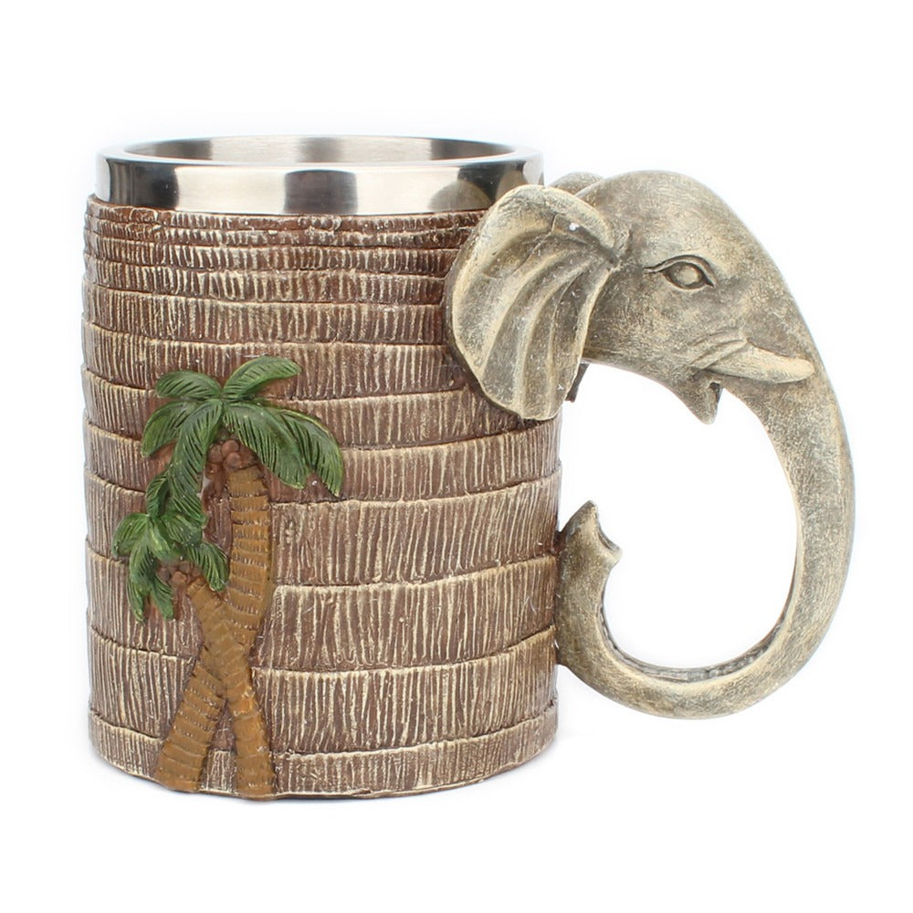 3D Elephant Mug – Tropical Rainforest Tankard & Unique Elephant Gift
