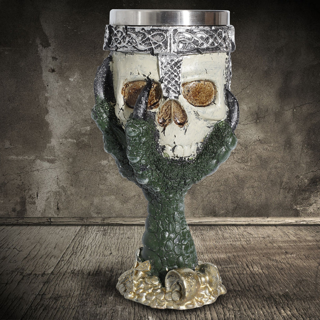 Gothic Eagle Claw Skull Goblet – Spooky Skeleton Chalice